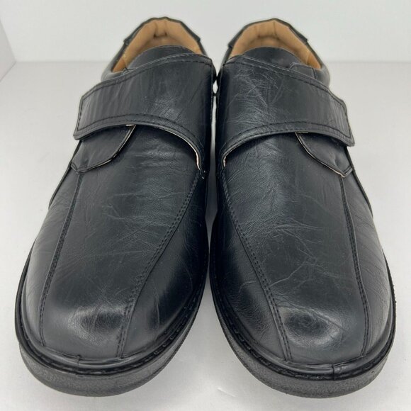 Veeko Mens 12760 Black Napa Pu Leather Hook & Loop Size 10.5EEE Dress Shoes main image 7